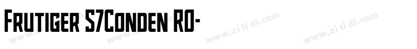 Frutiger 57Conden RO字体转换
